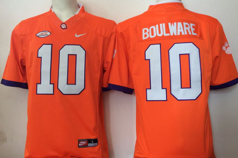 NCAA Youth Clemson Tigers #10 Boulward orange jerseys